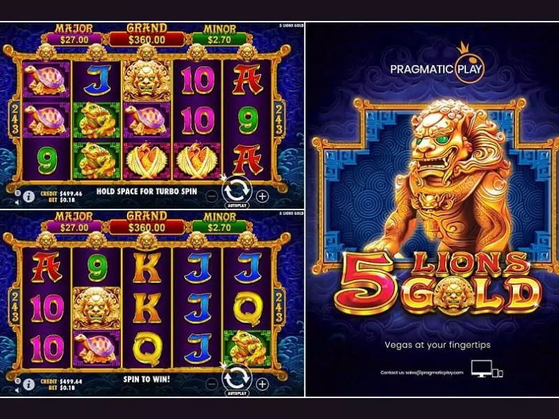 ลงทุนน้อยได้กำไรเยอะรีวิว 5 Lions Gold Fun88 5 Lions Gold Fun88