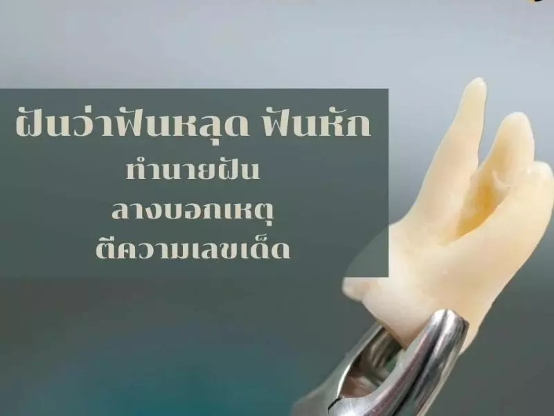 ทำนายฝันว่าฟันหลุด 1 ซี่ เลขเด็ด ฝันว่าฟันหลุด 1 ซี่
